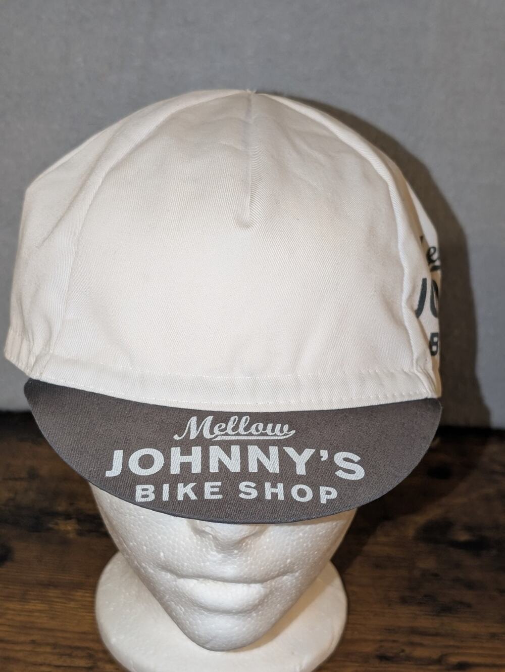 Mellow Johnny's Cycle Shop Classic Cotton Cap White Gray Black